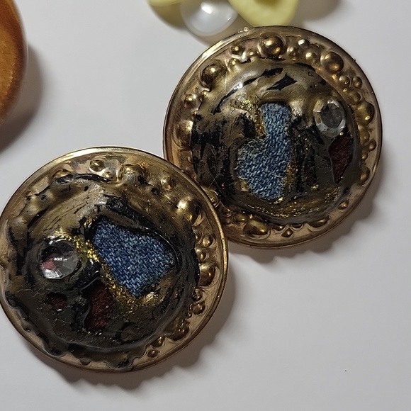 Assorted Purple and Yellow Women's Fashion And Clip-on Earrings Set - Picture 6 of 8